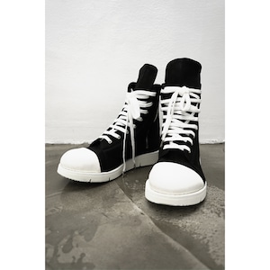 [A.F ARTEFACT] (エーエフアーティファクト) ag-6080-1 Hi-cut Sneakers (BLACK × WHITE)