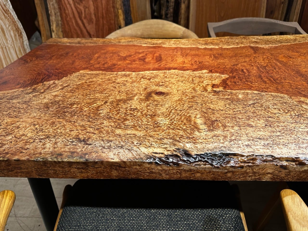 ブビンガ_2920×850-860-840×50_浅草本店_テーブル天板/一枚板