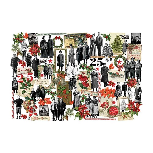 Tim Holtz　クリスマスのダイカット素材87枚入り Idea-ology Layers + Paper Dolls Christmas 2025 TH94449【Tim Holtz（ティムホルツ）】[TH-257m]