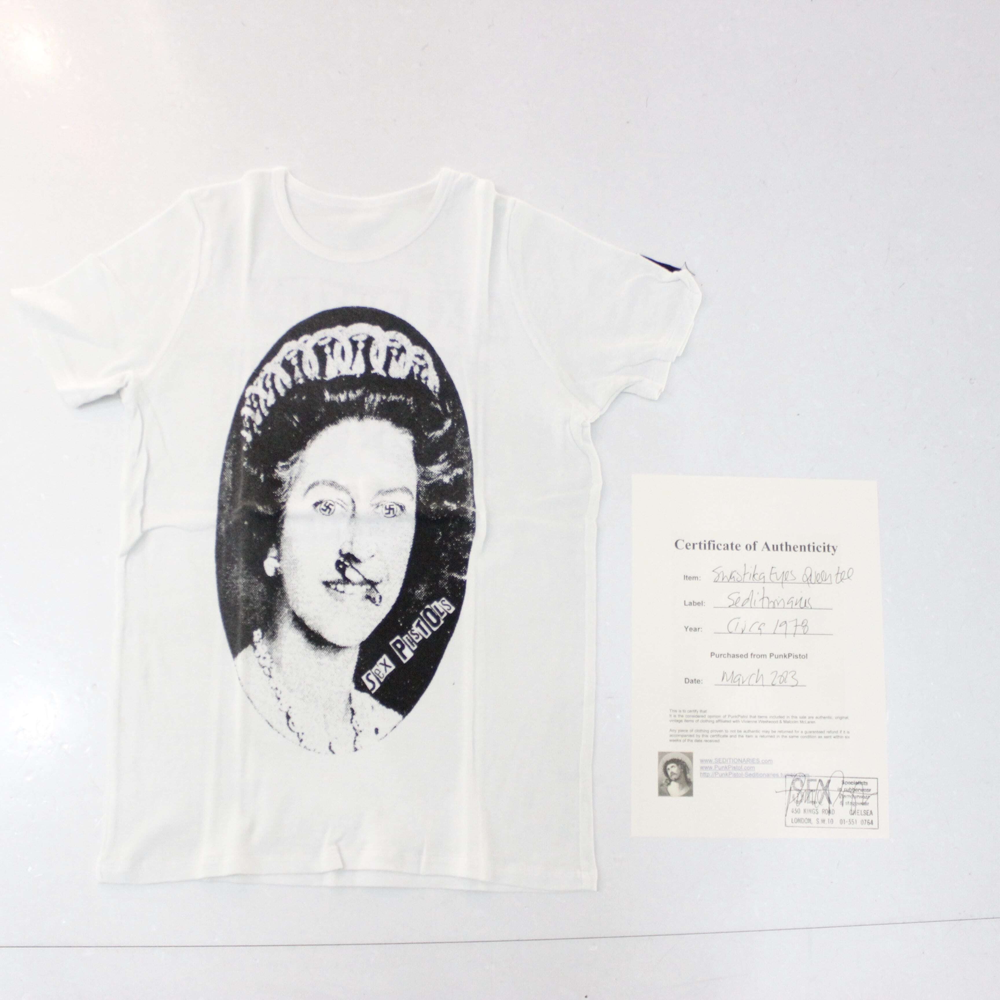 SEDITIONARIES】swastika eyes QUEEN tee | THE OUR