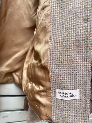 70’s stand up collar wool jacket