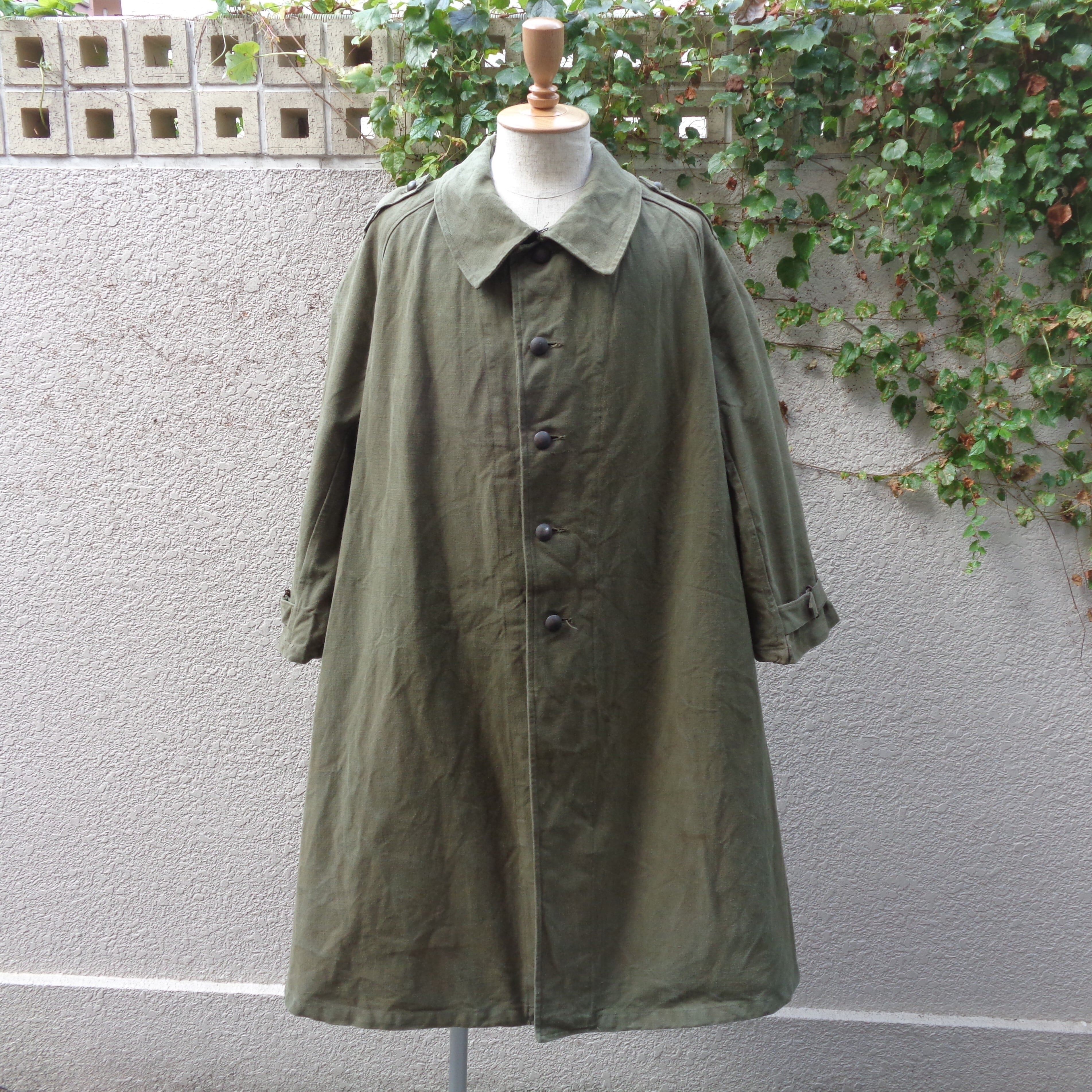 40's French Army Motorcycle Coat／40年代 フランス軍 モーターサイクル コート | BIG TIME ｜ヴィンテージ  古着 BIGTIME（ビッグタイム） powered by BASE