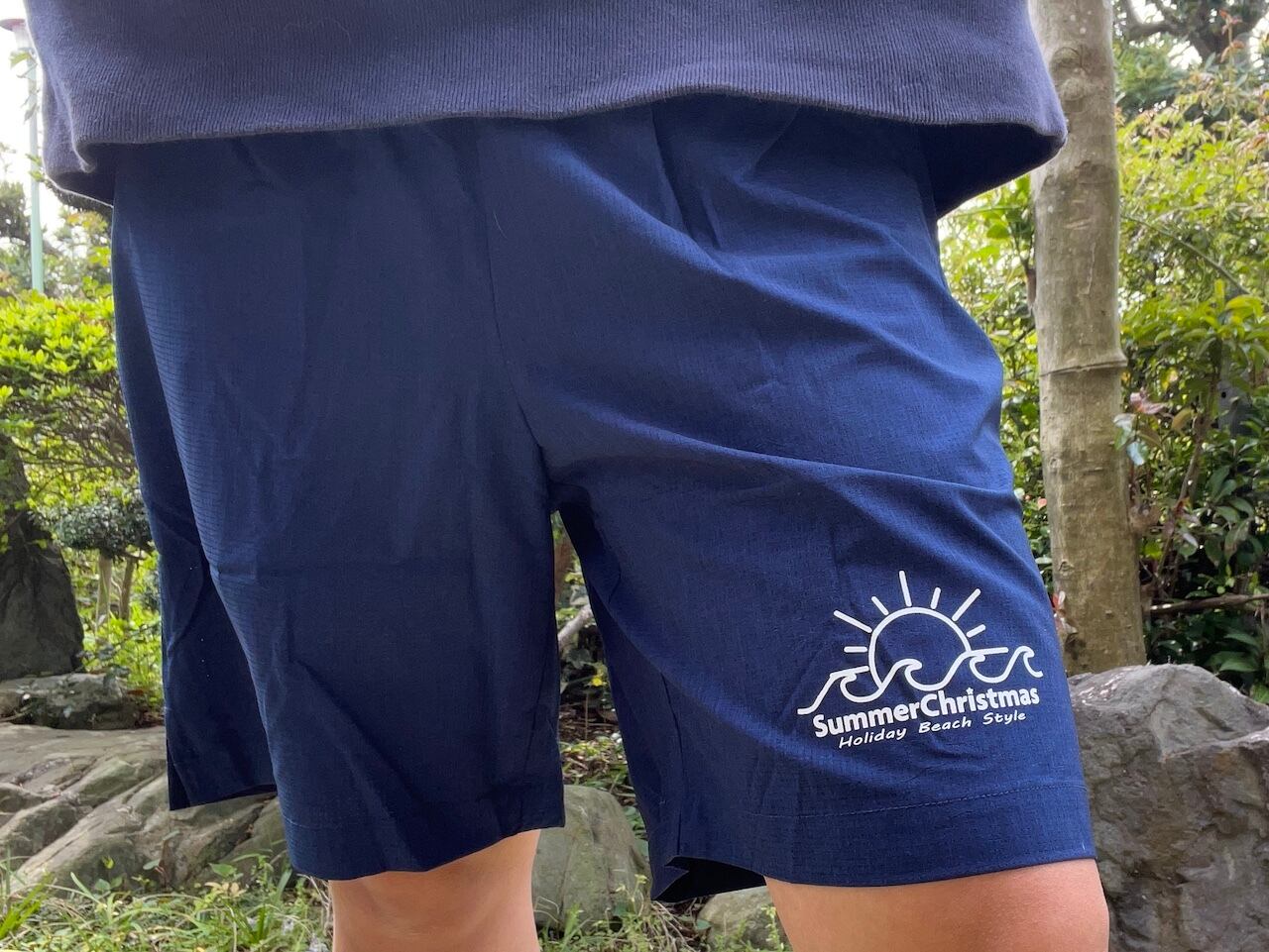 【メンズ】フィットネスハーフパンツ 新色ネイビー