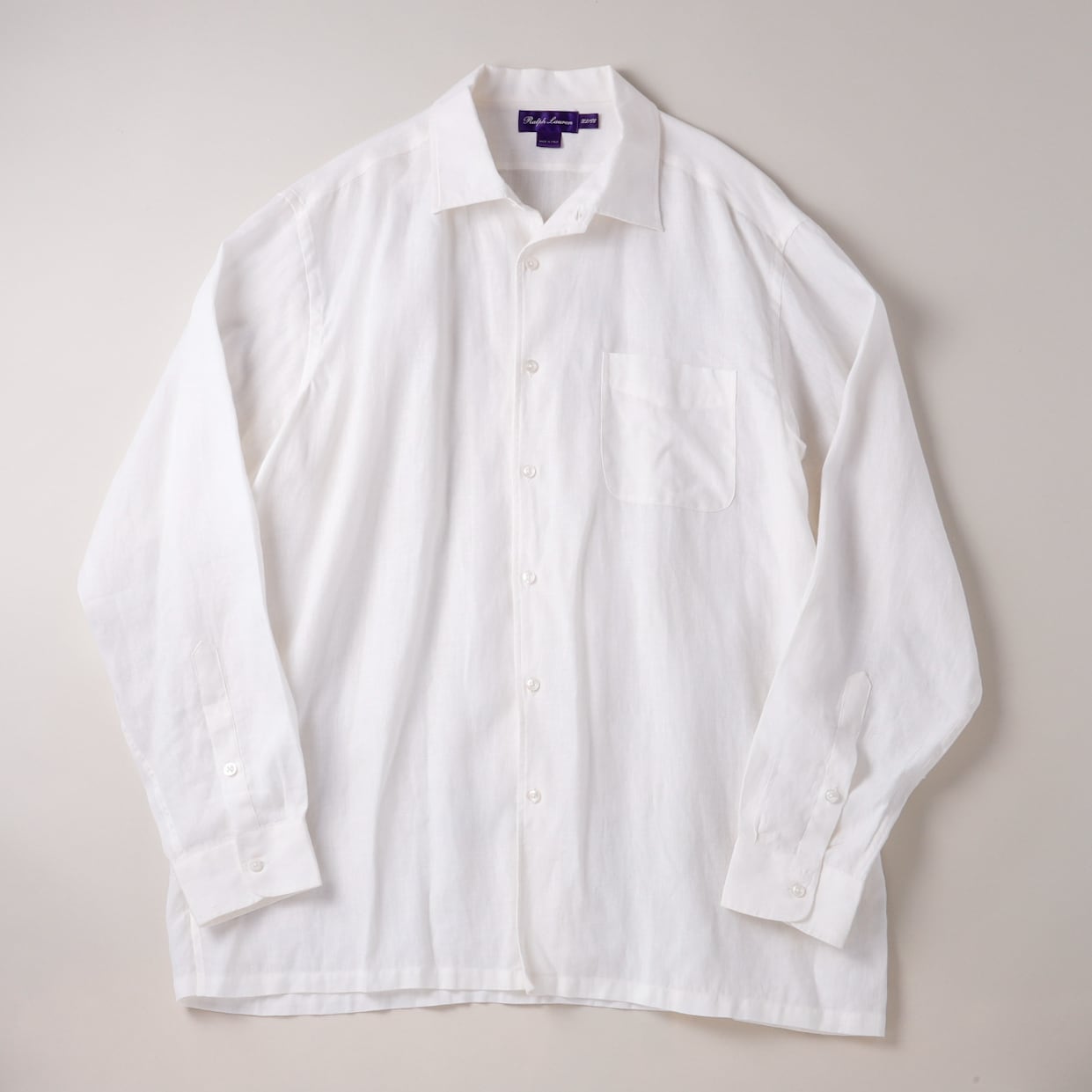定価10万】Ralph Lauren Purple Label special linen shirt made in