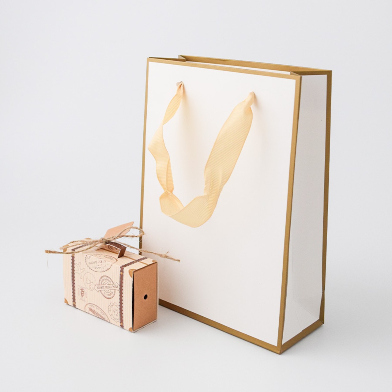 ラッピングセットBRレトロトランク（BOX・巾着袋付き）包装セット