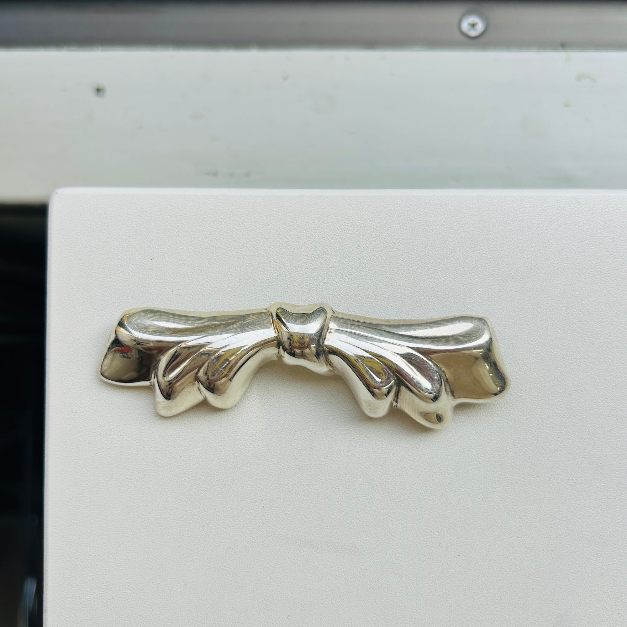 Mexico シルバー925 横長リボンブローチ | Milo Antiques & Vintage