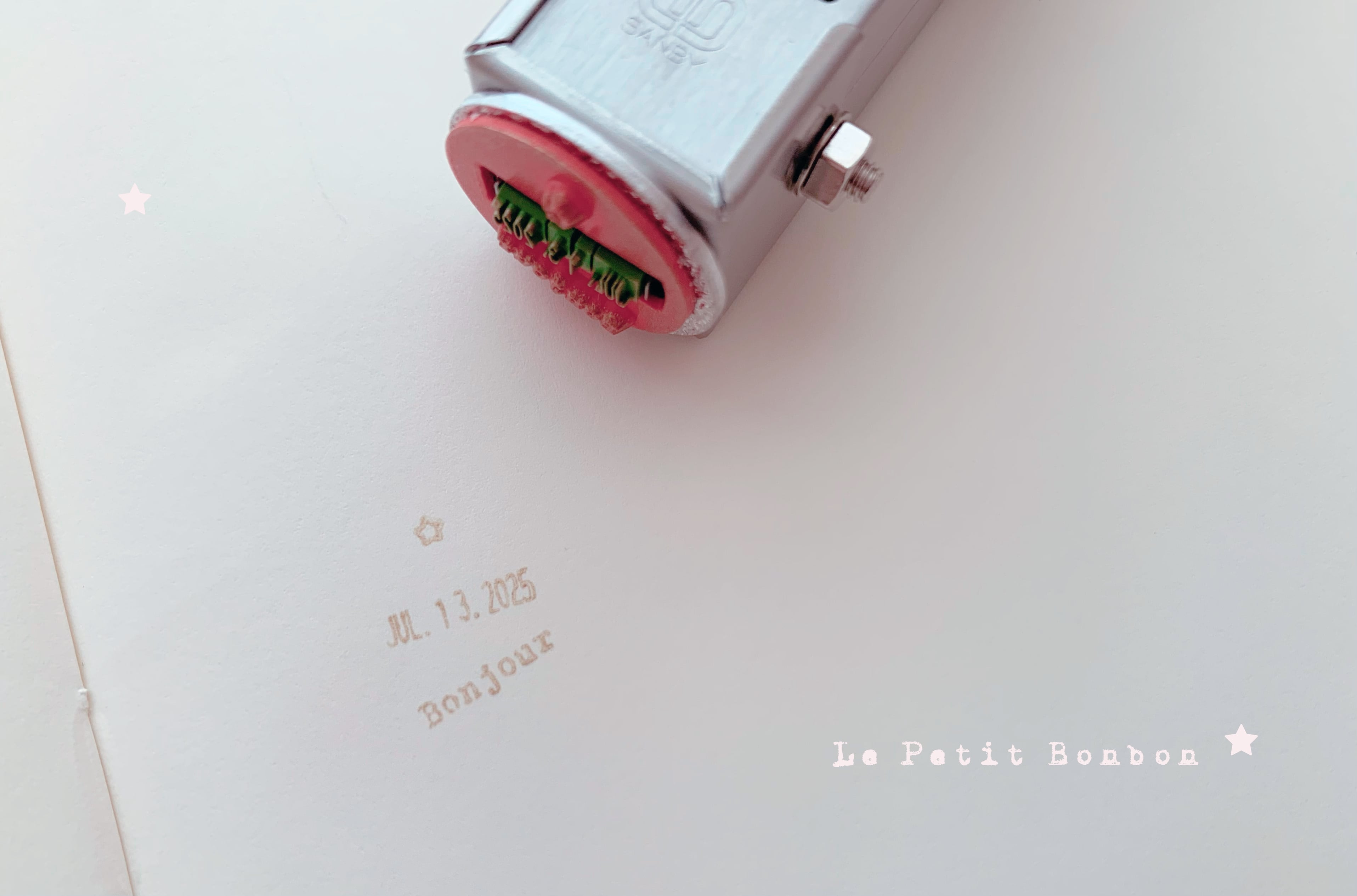⭐︎petit turn date stamp(日付回転スタンプ) | Le Petit Bonbon