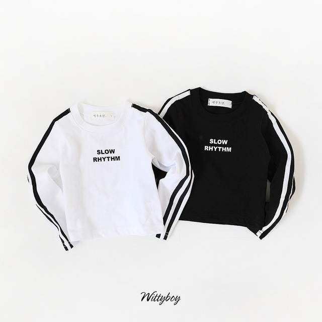 【取寄】witty boy｜slow line tee｜スローラインT｜5-21｜kids&jr&mom｜26 spring