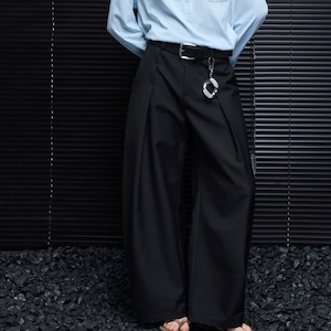 タックワイドレッグパンツ ・23370 タックワイドレッグパンツ ・23370