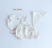 韓国子供服 / Mybebe /オータムダブルフリルT / 長袖Ｔシャツ *XS~XL*
