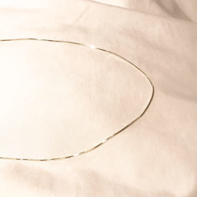 【即納】gold short necklace  40cm silver925