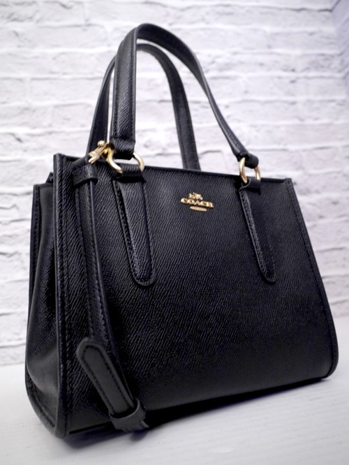 極美品◆COACH コーチ MINETTA ミネッタ ハンドショルダー2way クロスボディ レザー トート ハンド バッグ 黒◆ 使い勝手抜群の2wayモデル