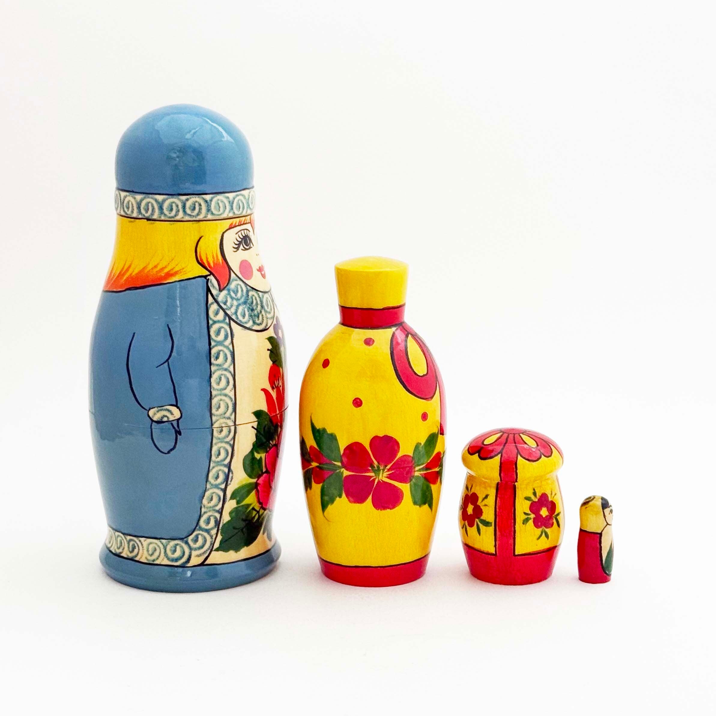 雪娘マトリョーシカ（セミョーノフ産/4個組）