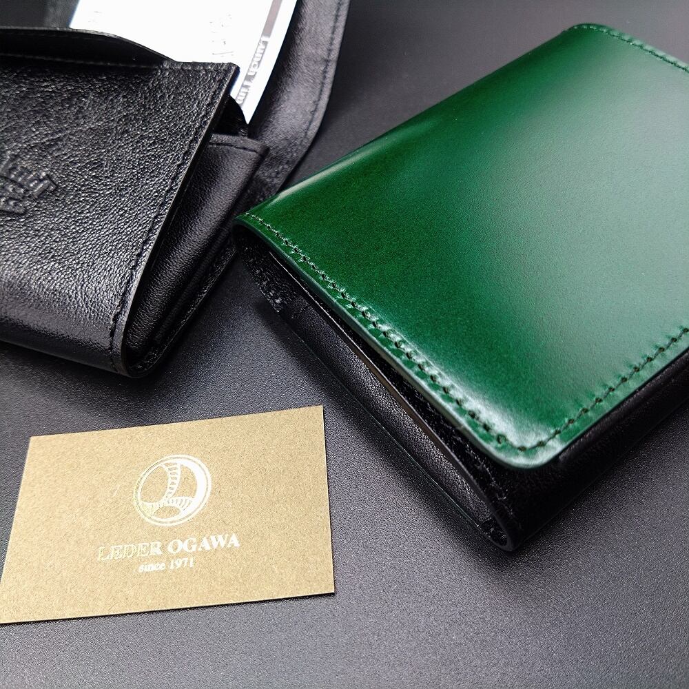 Minitto（コードバン）/ ミニ財布 / 馬革 お札折らない 使いやすい
