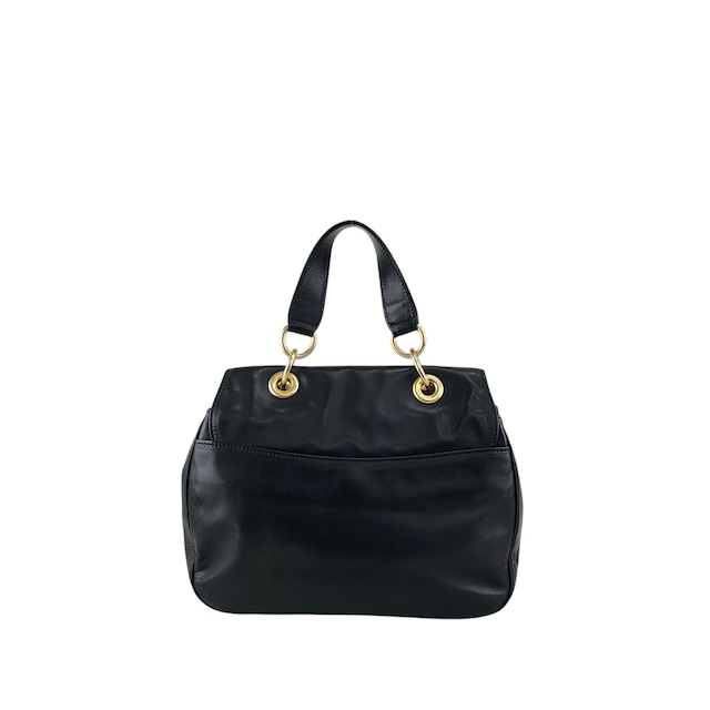 CELINE セリーヌ ショルダーバッグ ブラック レザー 2way vintage ヴィンテージ オールド uezhmr
