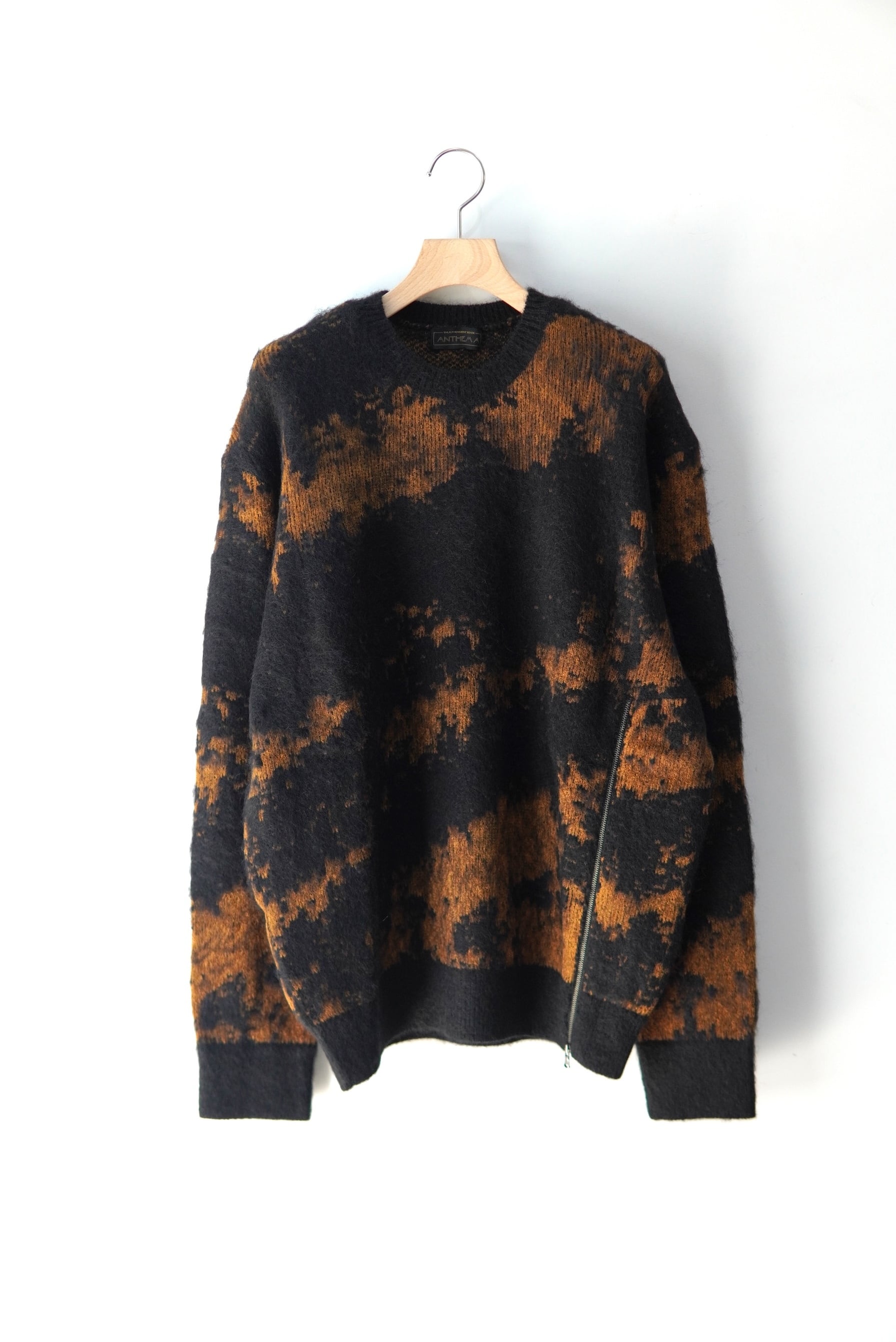 ANTHEM A / SURI-ALPACA JACQUARD KNIT PULLOVER