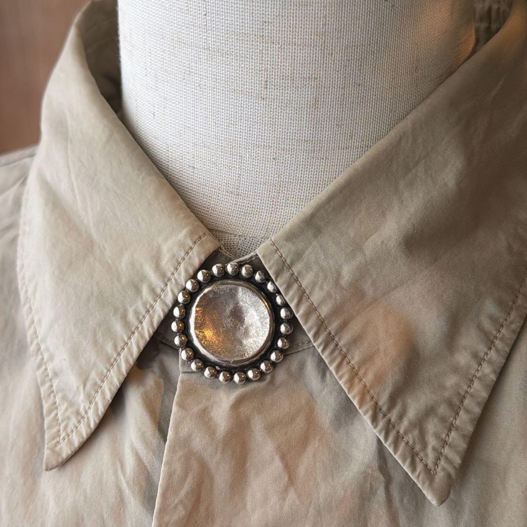 【J390】ヴィンテージ シルバー 太陽 SUN コンチョ ボタン