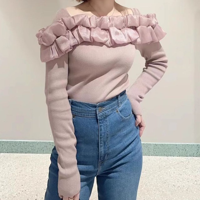 フリルニット　24040