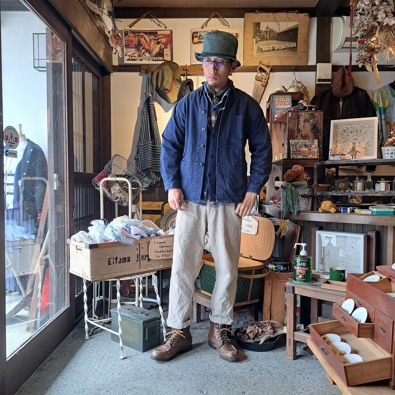 入手困難 40〜50s vintage カバーオール ドイツ連邦鉄道 XL相当 hard work