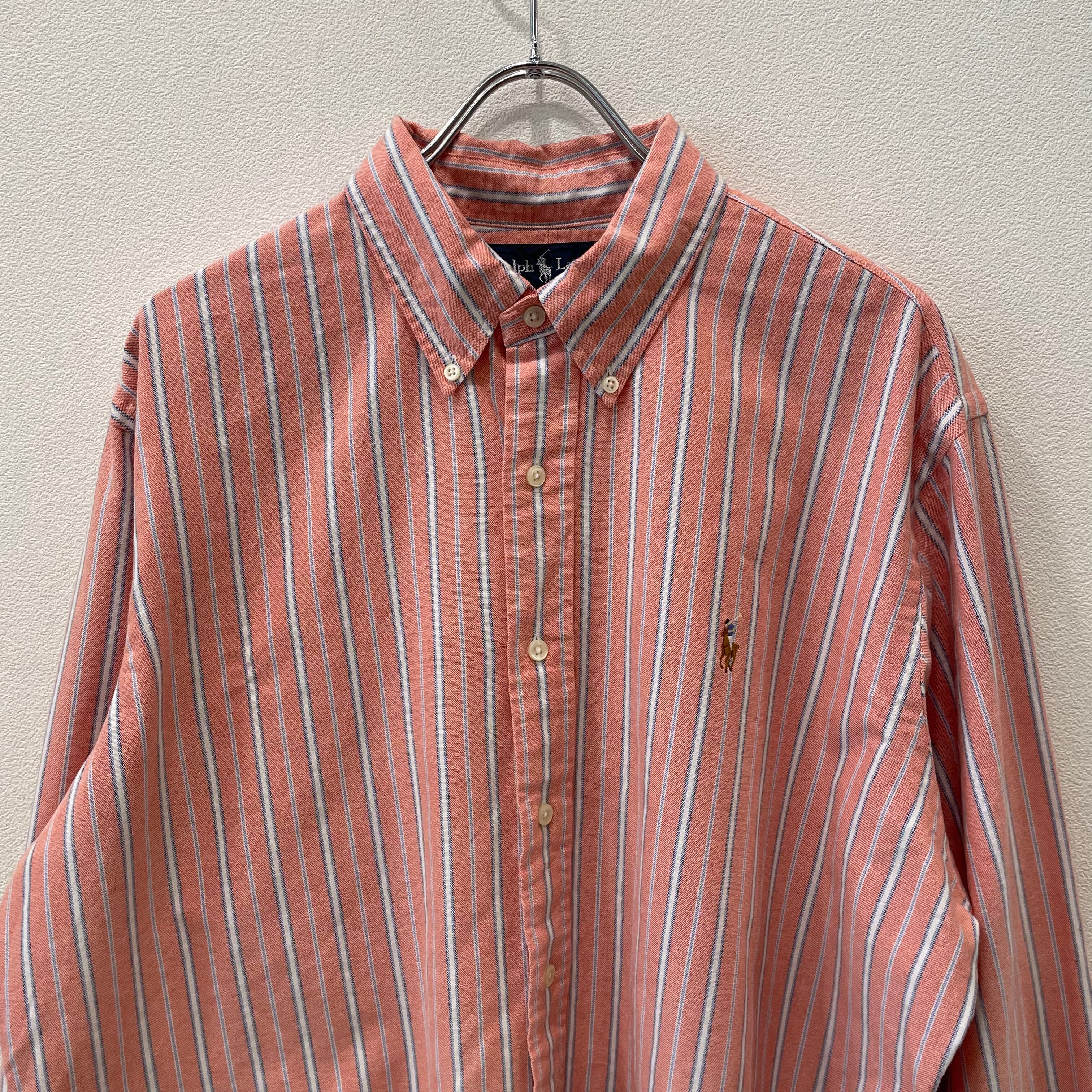 POLO Ralph Lauren used stripe l/s shirts SIZE:17-36 Y1 | one day store