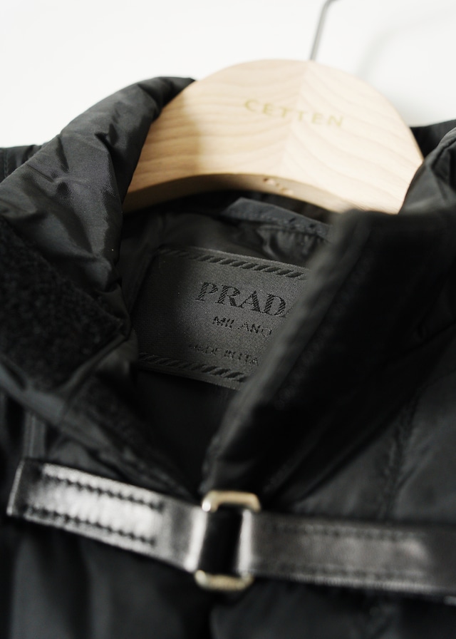 PRADA 99AW nylon stand collar jacket