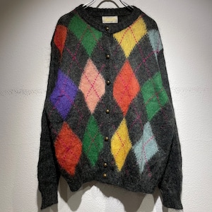 used mohair knit cardigan