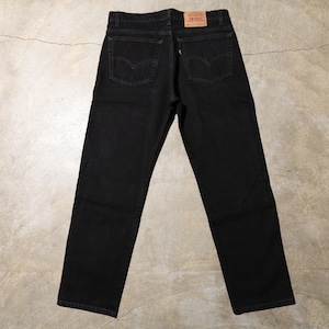 極美品 38×30 USA 96年 Levi’s 505 サルファー ブラック デニムパンツ