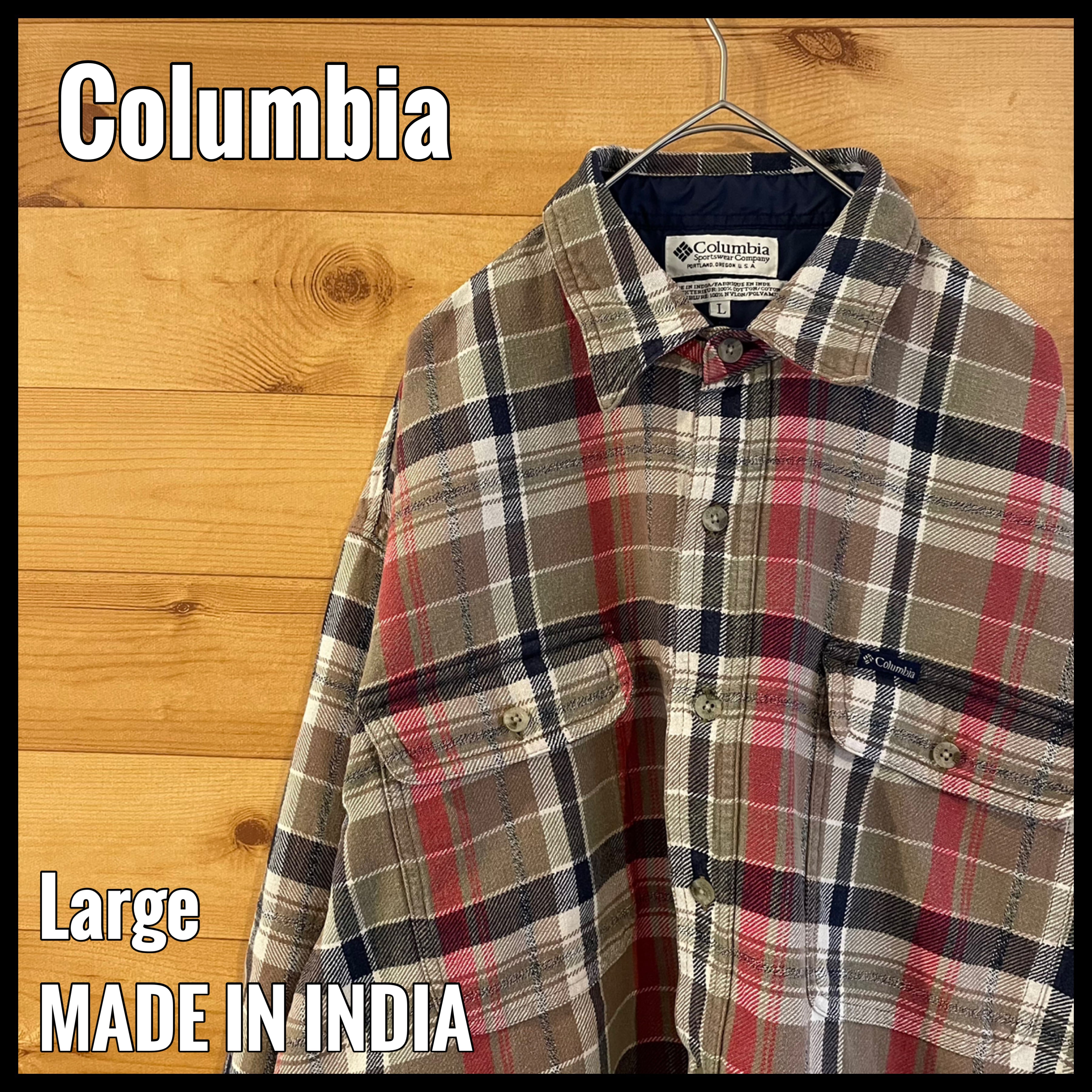 Columbia コロンビア チェック ブラック ポロシャツ