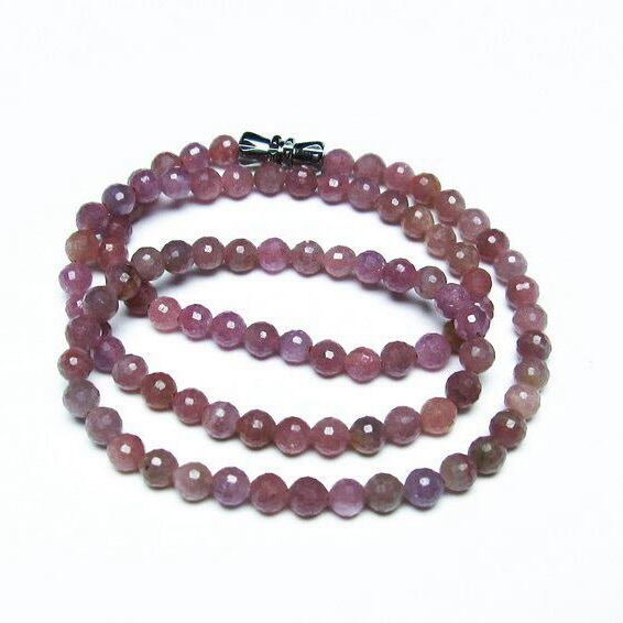 ルビー ネックレス 128面カット 高品質 一点物 メール便可 [M便 1/5] 113-415