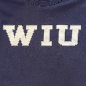 【Russell】カレッジ WIU ウェスタンイリノイ大学  Tシャツ ロゴ プリント XL ビッグサイズ US古着 アメリカ古着