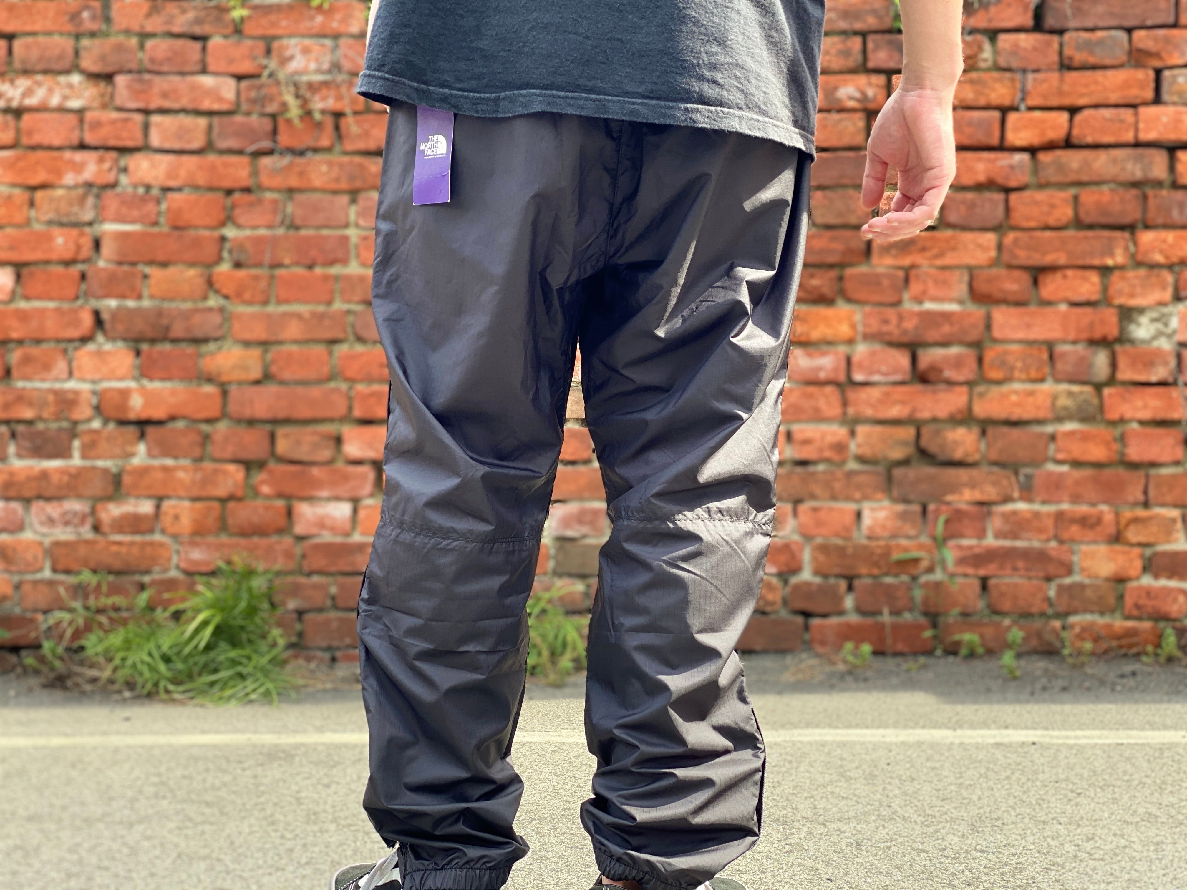 THE NORTH FACE PURPLE LABEL MOUNTAIN WIND PANTS BLACK  NPN