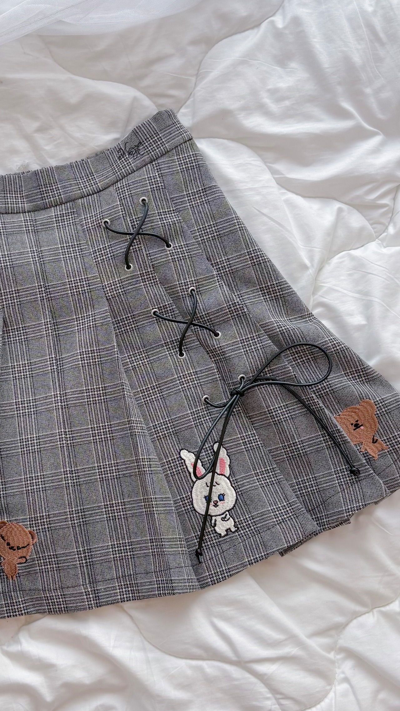 Mekooo×HiHeyHooo!!! 可愛いが止まらない！チェックプリーツキュロットSK - 5