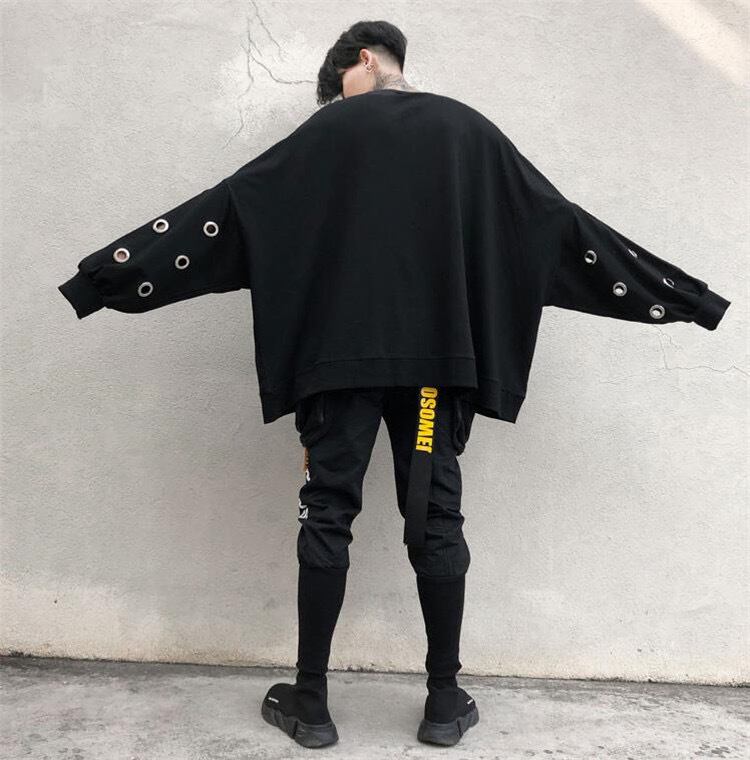 韓国ファッション メンズファッション パーカー オーバーサイズ ポンチョ型 秋コーデ Kingface