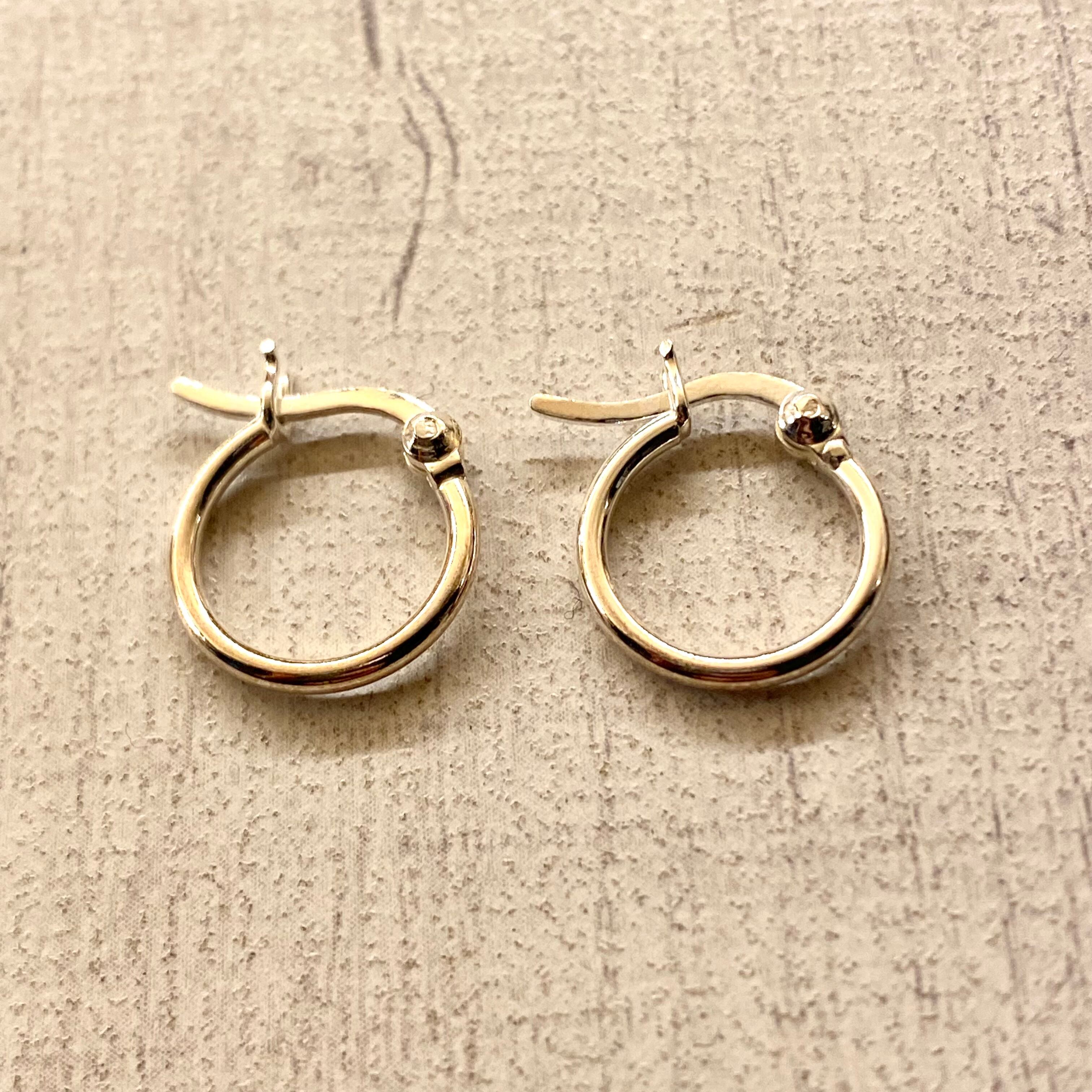 SILVER925 SIMPLE HOOP EARRINGS/シルバー/ピアス | maryland_accessories