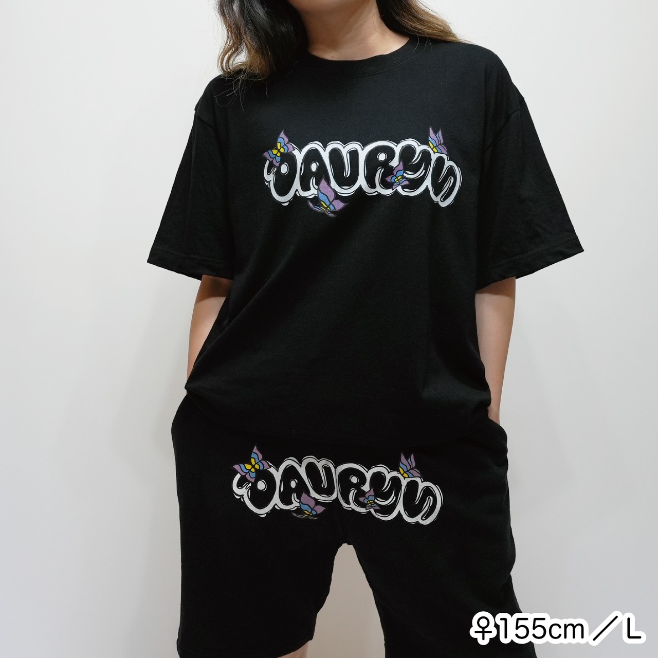 davryu butterflight TEE [ブラック]