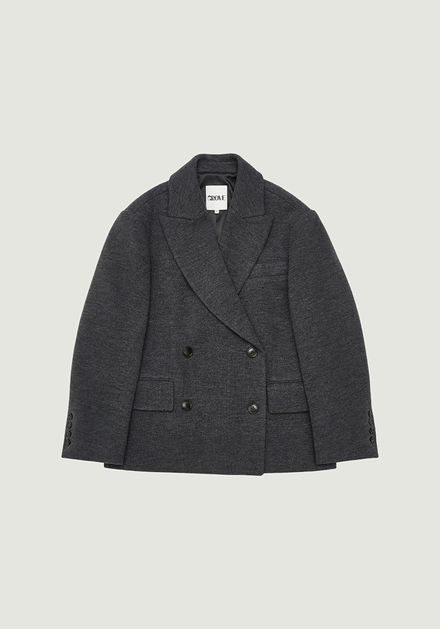 [GROVE] LUX HALF DOUBLE COAT 正規品 韓国ブランド 韓国ファッション 韓国代行 日本 店舗  ブランド グローブ grvr 通販