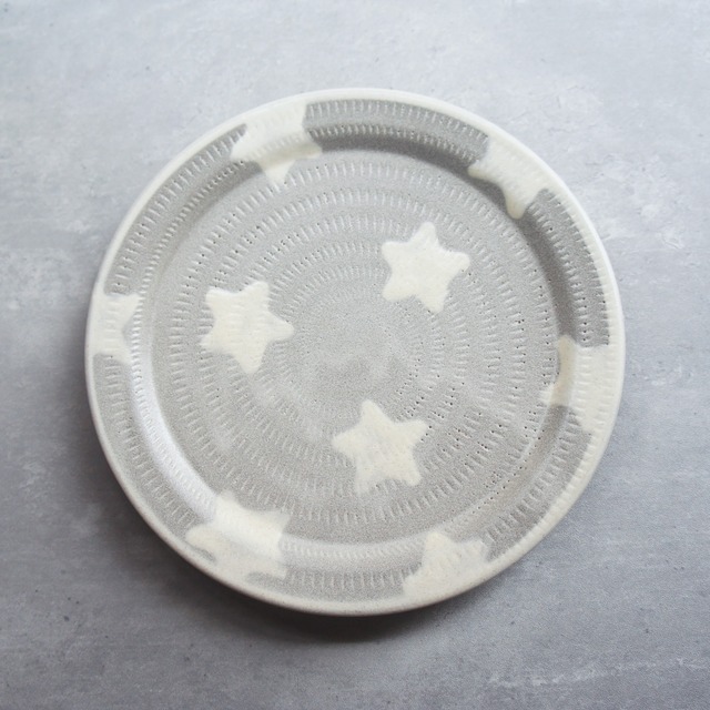 小石原焼 上鶴窯 飛びカンナ×お星さま 飯碗（M）