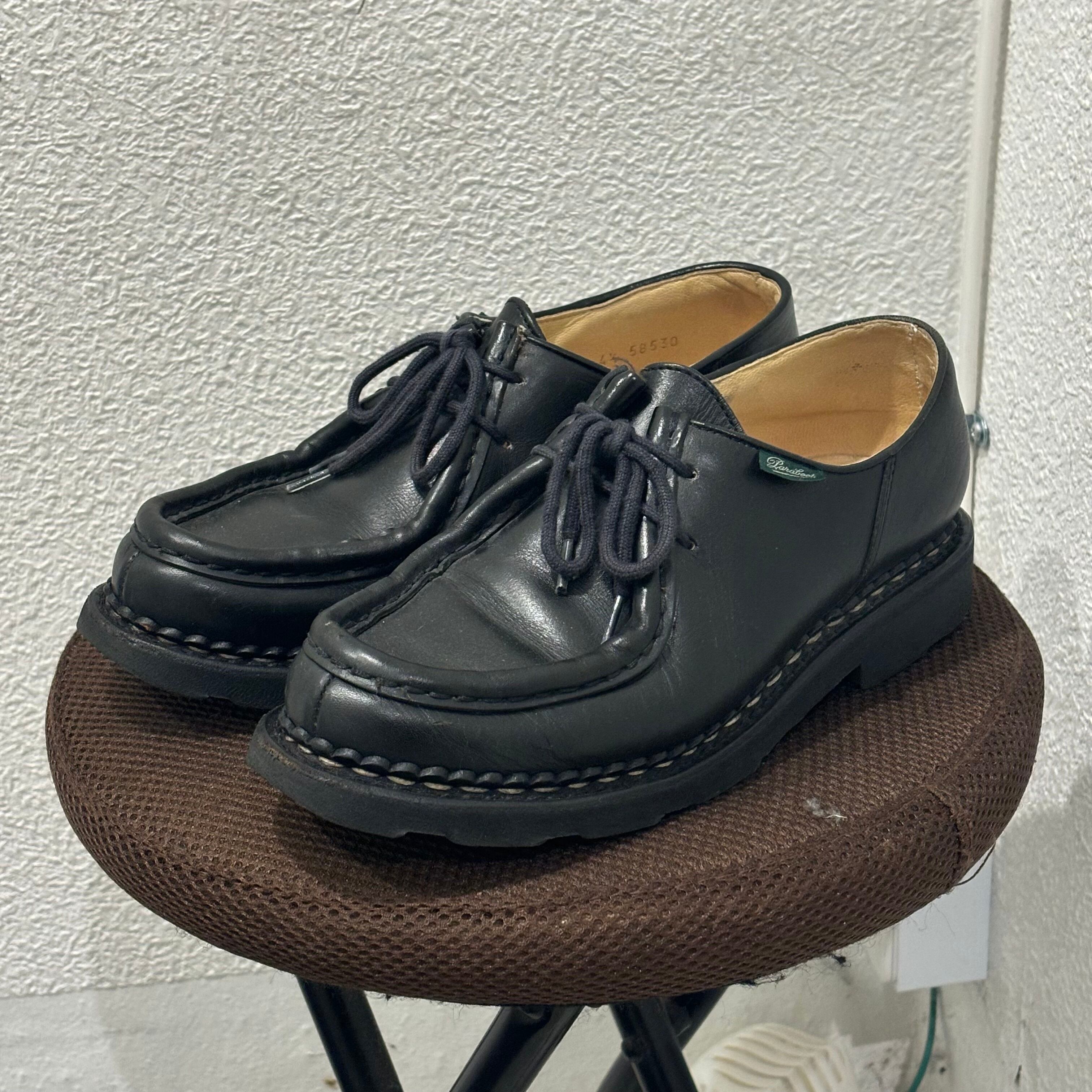 パラブーツ ミカエル 40 ブラック リスレザー チロリアンシューズ 専用