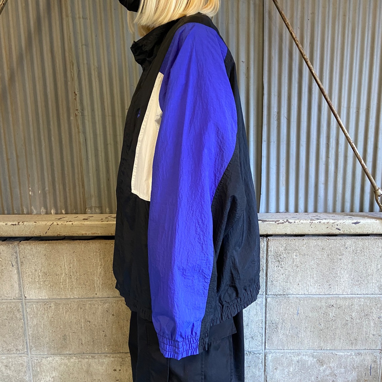 90年代 銀タグ NIKE ナイキ ナイロンジャケット メンズXL 古着 90s 