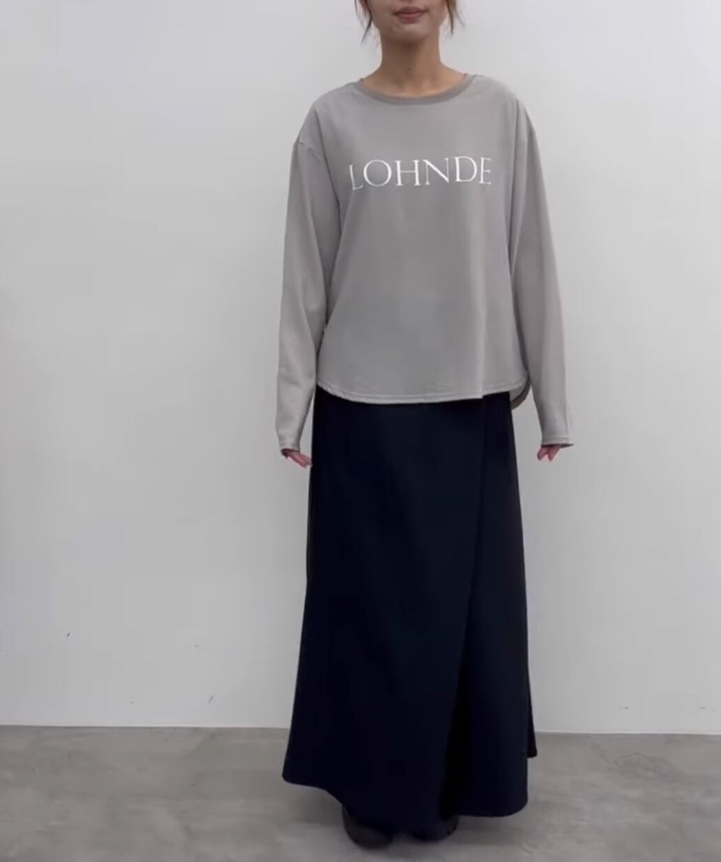 CLOCHE(クロッシェ)】ジョーゼットロゴカットソー［610-85019