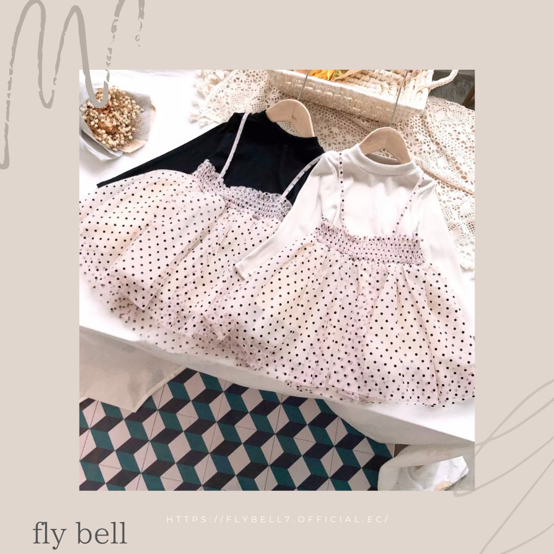 ドットチュールスカートセット》》》》2021SS チュール 女の子 メッシュ 海外子供服 インポート