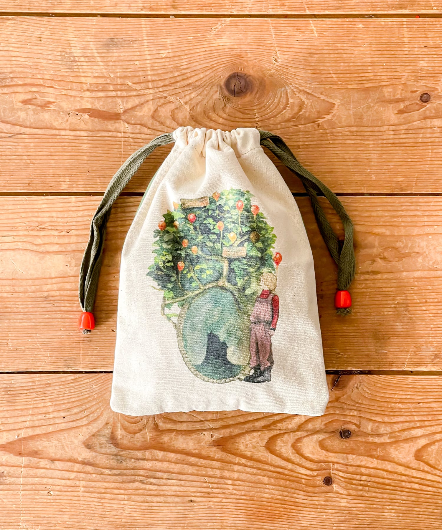 F258155-19_Harry Potter×Flapper ルーナのすもも飛行船巾着ポーチ