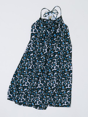 CH-04 “BLACK FLOWERS” PRINT CAMISOLE DRESS