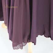 社交ダンス 衣装 スタンダード スカート レッスンウェア レディース 無地 練習着 白樺ドレス パープル系 紫 シンプル フォーマル 上品 気品 ディープパープル 伸縮性 ポリエステル スカート丈90cm ウエスト30cm 練習用 大人用 社交ダンス用 上級者向け 女性用 競技用 高品質 エレガント