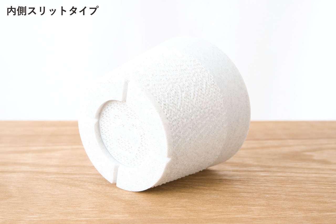 どっしり鉢(3号サイズ)｜ストーングレー