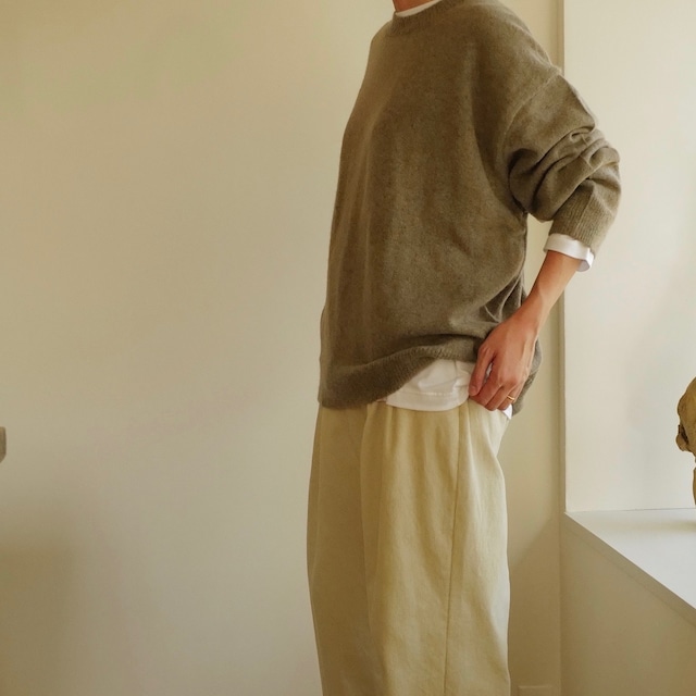 WIRROW ｜ Corduroy tuck pants