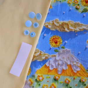 【DIY】洋服型紙-花柄模様ネクタイ&リボン（型紙のみ）