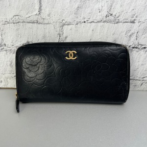 CHANEL シャネル  ココマーク レザー 長財布 ブラック A-9905