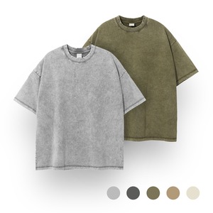 ウォッシュドプレーンTシャツ_< 5:color >