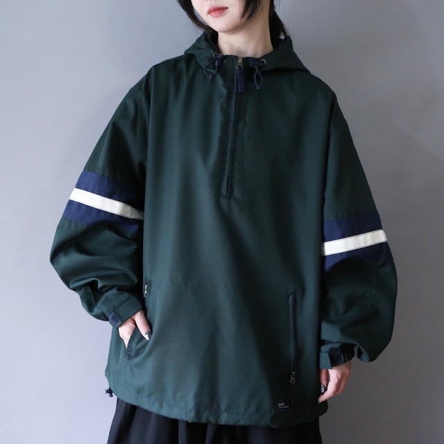 asymmetry switching design loose silhouette pullover